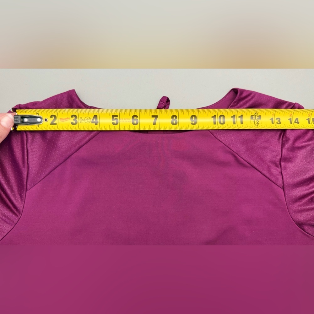 ASICS Purple Long Sleeve Crop Top Athletic Shirt Size S - Picture 11 of 13
